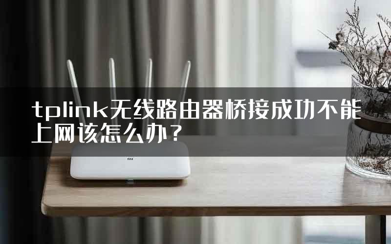 tplink无线路由器桥接成功不能上网该怎么办？