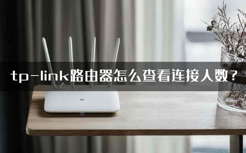 tp-link路由器怎么查看连接人数？