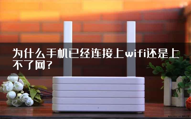 为什么手机已经连接上wifi还是上不了网?