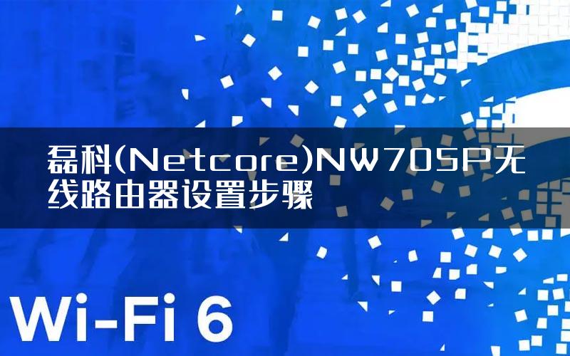 磊科(Netcore)NW705P无线路由器设置步骤