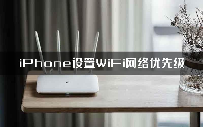 iPhone设置WiFi网络优先级