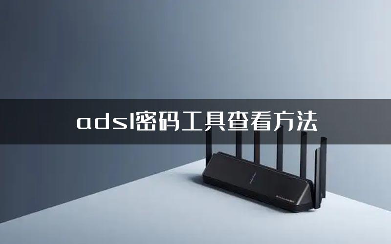 adsl密码工具查看方法