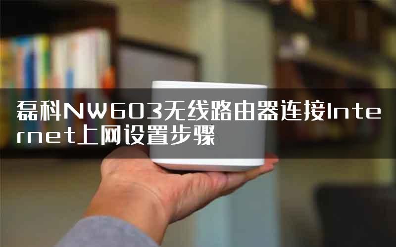 磊科NW603无线路由器连接Internet上网设置步骤