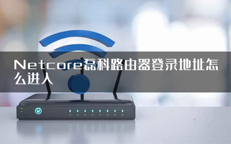 Netcore磊科路由器登录地址怎么进入