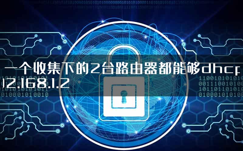 使一个收集下的2台路由器都能够dhcp？192.168.1.2