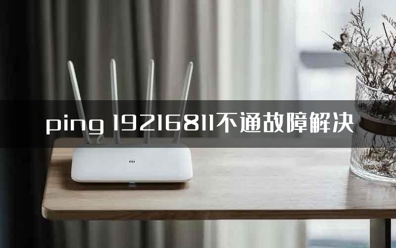 ping 19216811不通故障解决