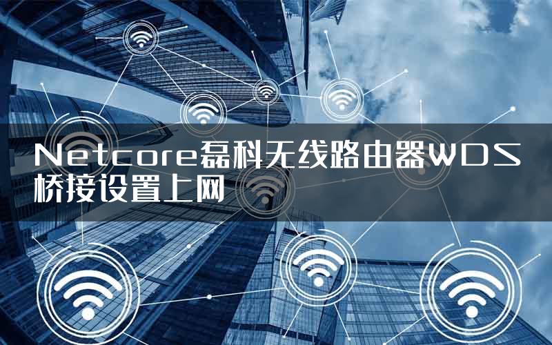 Netcore磊科无线路由器WDS桥接设置上网