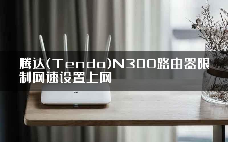 腾达(Tenda)N300路由器限制网速设置上网