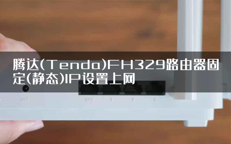 腾达(Tenda)FH329路由器固定(静态)IP设置上网