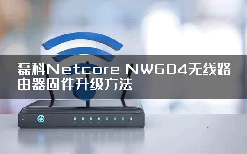 磊科Netcore NW604无线路由器固件升级方法