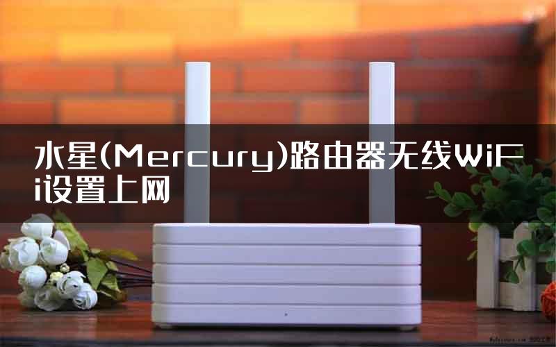 水星(Mercury)路由器无线WiFi设置上网