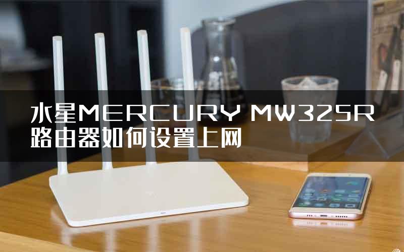 水星MERCURY MW325R路由器如何设置上网