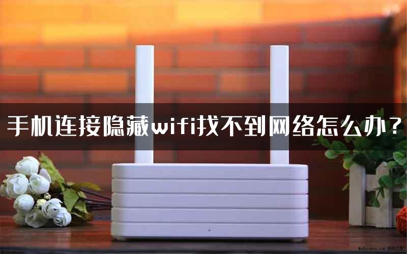 手机连接隐藏wifi找不到网络怎么办？