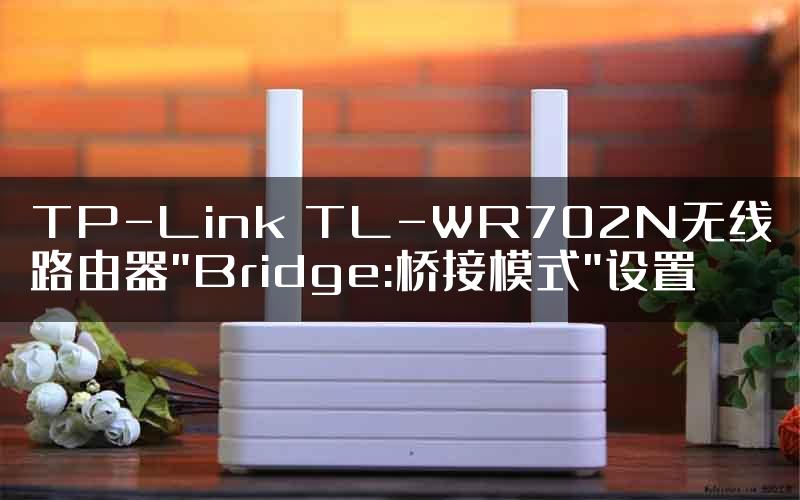 TP-Link TL-WR702N无线路由器