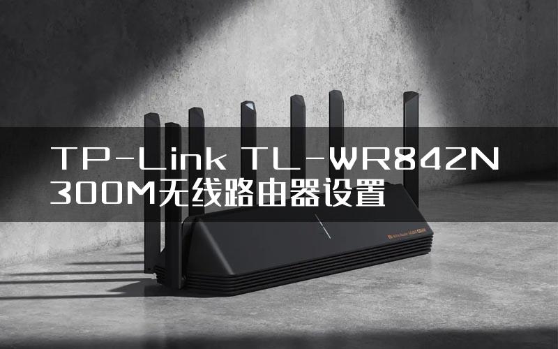 TP-Link TL-WR842N 300M无线路由器设置