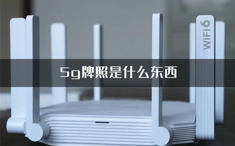 5g牌照是什么东西