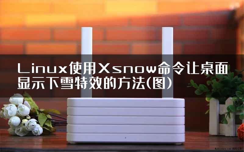 Linux使用Xsnow命令让桌面显示下雪特效的方法(图)