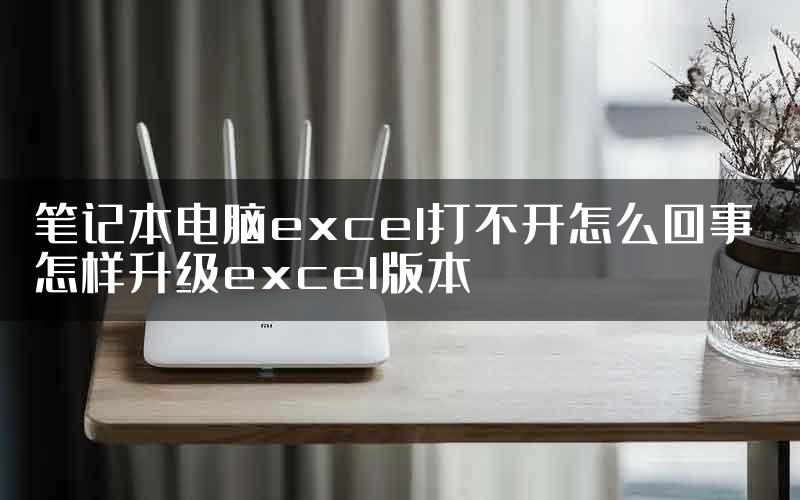 笔记本电脑excel打不开怎么回事 怎样升级excel版本