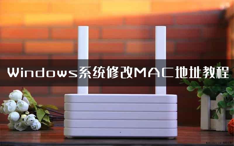 Windows系统修改MAC地址教程