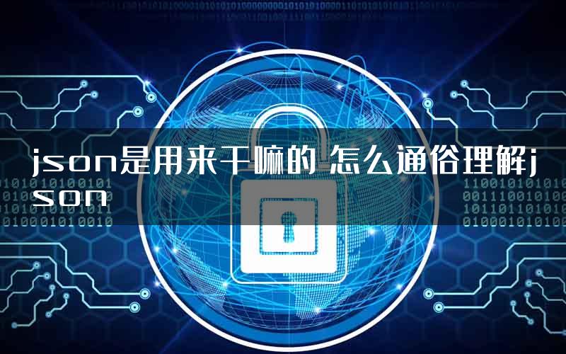 json是用来干嘛的 怎么通俗理解json