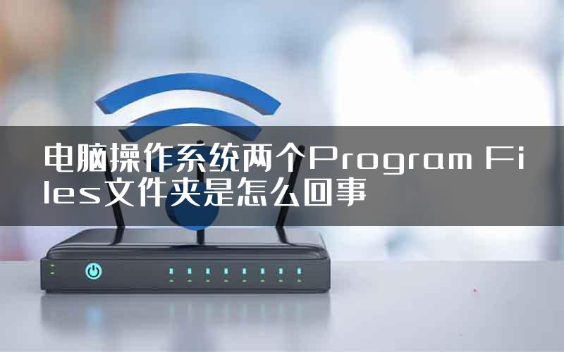 电脑操作系统两个Program Files文件夹是怎么回事