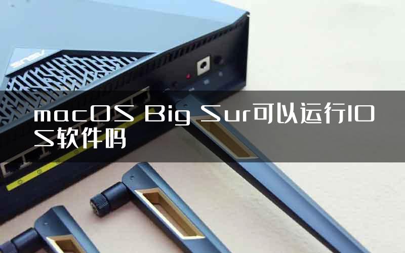 macOS Big Sur可以运行IOS软件吗