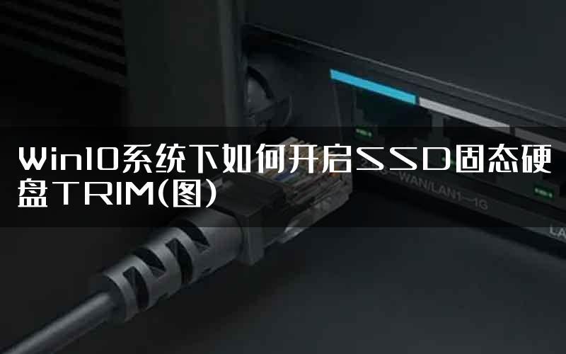 Win10系统下如何开启SSD固态硬盘TRIM(图)