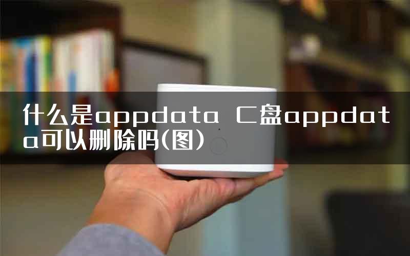 什么是appdata  C盘appdata可以删除吗(图)