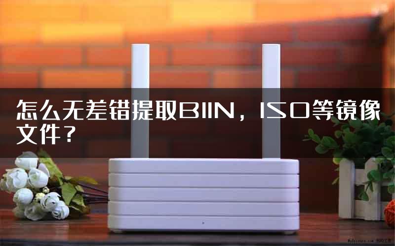 怎么无差错提取BIIN，ISO等镜像文件？