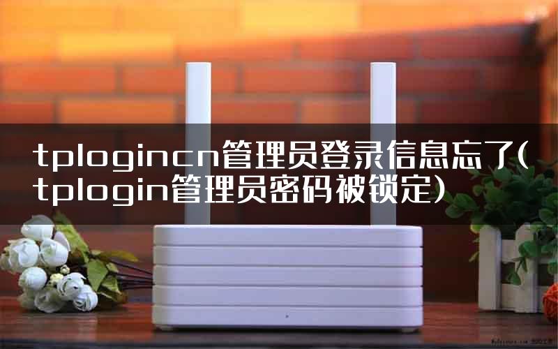 tplogincn管理员登录信息忘了(tplogin管理员密码被锁定)