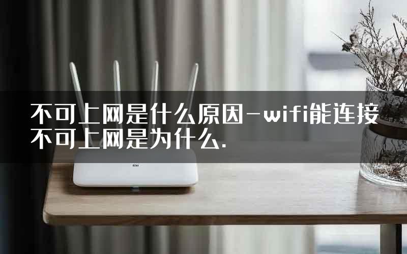 不可上网是什么原因-wifi能连接不可上网是为什么.